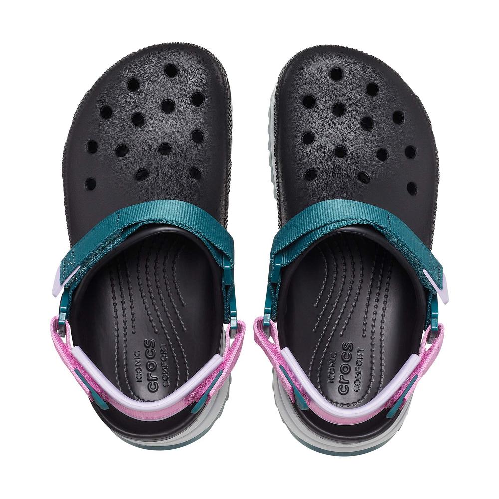 Black / Multi Men's Crocs Classic Hiker Clogs | NZ 0766SGLO